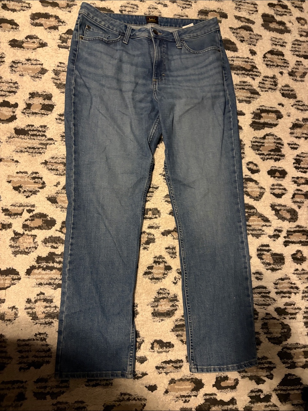 Lee Women's Light Blue Straight Leg Jeans